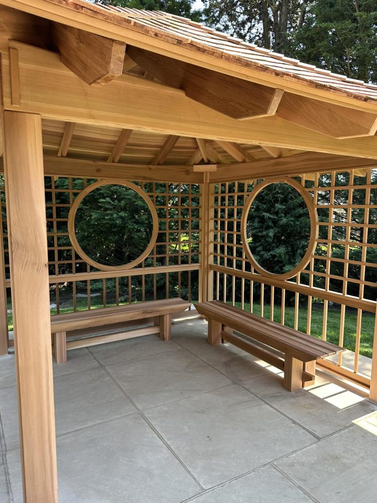 Japanese Cedar Gazebo - Stan Fairbrother Garden Structures