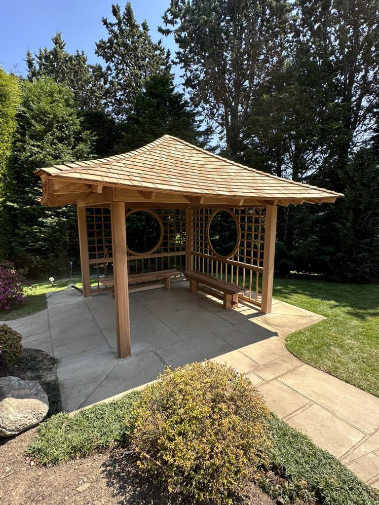 Japanese Cedar Gazebo - Stan Fairbrother Garden Structures